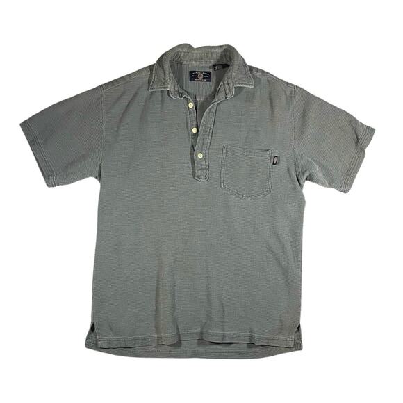 Vintage 90s American Eagle Textured Terry Cotton Polo Tee - L - Picture 2 of 5